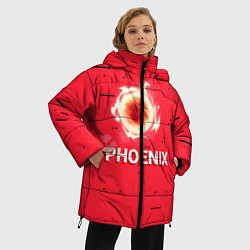 Куртка зимняя женская Phoenix, цвет: 3D-красный — фото 2