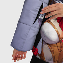 Куртка зимняя женская GENSHIN IMPACT, НОЭЛЛЬ, цвет: 3D-светло-серый — фото 2