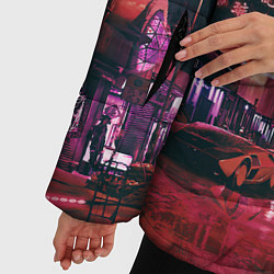 Куртка зимняя женская Cyberpunk 2077, цвет: 3D-красный — фото 2