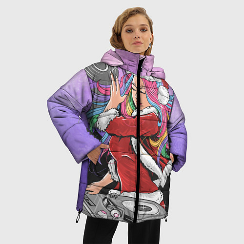 Женская зимняя куртка Снегодэнц / 3D-Красный – фото 3