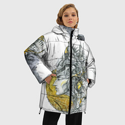Куртка зимняя женская Город в голове, цвет: 3D-черный — фото 2