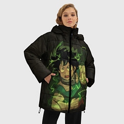 Куртка зимняя женская Идзуку Мидория, цвет: 3D-красный — фото 2