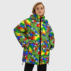 Куртка зимняя женская ПЕПЕ КЛОУН, цвет: 3D-светло-серый — фото 2
