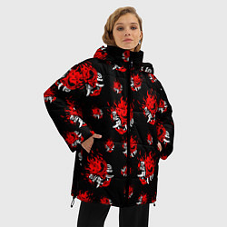 Куртка зимняя женская SAMURAI 2077 PATTERN, цвет: 3D-красный — фото 2