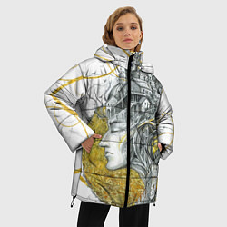 Куртка зимняя женская Мечты города, цвет: 3D-черный — фото 2