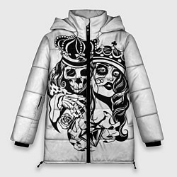 Куртка зимняя женская Вечная любовь, цвет: 3D-черный