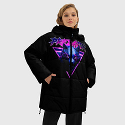 Куртка зимняя женская Хищник неон, цвет: 3D-черный — фото 2