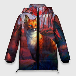 Куртка зимняя женская Рыжая лиса, цвет: 3D-черный