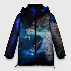 Куртка зимняя женская Волчара Юморит, цвет: 3D-черный
