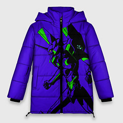 Куртка зимняя женская Евангилион, цвет: 3D-черный