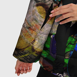 Куртка зимняя женская На скейте в бесконечность, цвет: 3D-черный — фото 2
