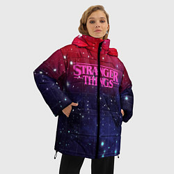 Куртка зимняя женская Stranger Things, цвет: 3D-черный — фото 2