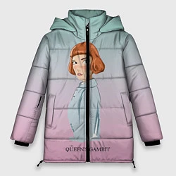 Куртка зимняя женская Queens Gambit Ход Королевы, цвет: 3D-черный