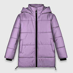 Куртка зимняя женская Глициниевый цвет без рисунка, цвет: 3D-красный