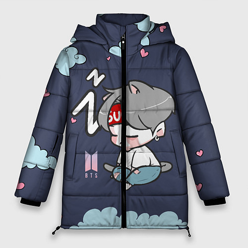 Женская зимняя куртка BTS Sleep / 3D-Светло-серый – фото 1