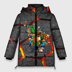Куртка зимняя женская MINECRAFT МАНКРАФТ, цвет: 3D-светло-серый