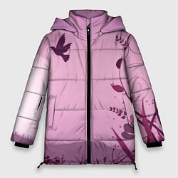 Куртка зимняя женская Природа, цвет: 3D-красный
