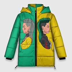 Куртка зимняя женская Бестия, цвет: 3D-черный