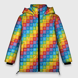 Куртка зимняя женская Чакры, цвет: 3D-светло-серый