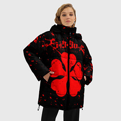 Куртка зимняя женская ЧЕРНЫЙ КЛЕВЕР АНИМЕ,, цвет: 3D-светло-серый — фото 2