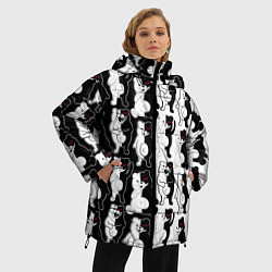 Куртка зимняя женская MONOKUMA МОНОКУМА ПАТТЕРН, цвет: 3D-черный — фото 2