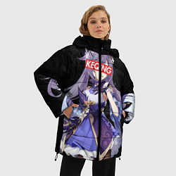 Куртка зимняя женская Genshin Impact KEQING, цвет: 3D-черный — фото 2