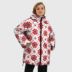 Куртка зимняя женская Славянская одежда, цвет: 3D-черный — фото 2
