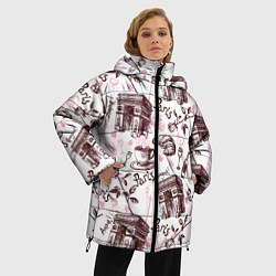 Куртка зимняя женская Париж Paris, цвет: 3D-светло-серый — фото 2