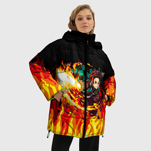 Женская зимняя куртка ТАНДЖИРО / 3D-Светло-серый – фото 3