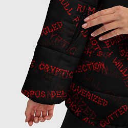 Куртка зимняя женская Cannibal Corpse Songs Труп Каннибала Песни Z, цвет: 3D-светло-серый — фото 2
