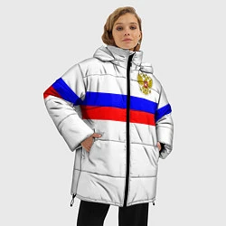 Куртка зимняя женская СБОРНАЯ РОССИИ 2021, цвет: 3D-красный — фото 2