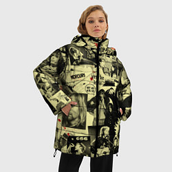 Куртка зимняя женская РОК КУМИРЫ, цвет: 3D-светло-серый — фото 2