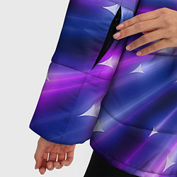 Куртка зимняя женская Неоновые стрелы, цвет: 3D-черный — фото 2