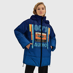 Куртка зимняя женская 80s audio tape, цвет: 3D-красный — фото 2