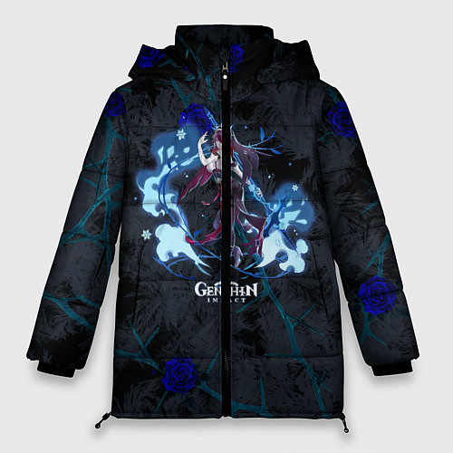Женская зимняя куртка Genshin Impact - Rosaria / 3D-Светло-серый – фото 1
