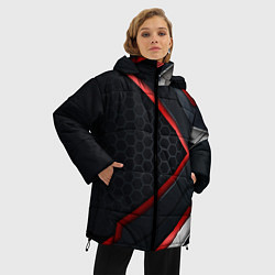 Куртка зимняя женская Luxury Black 3D СОТЫ, цвет: 3D-черный — фото 2