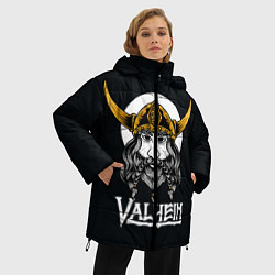 Куртка зимняя женская Valheim Viking, цвет: 3D-черный — фото 2