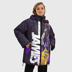 Куртка зимняя женская Леброн, цвет: 3D-черный — фото 2