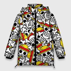 Куртка зимняя женская ONE PIECE ВАН ПИС УЗОР, цвет: 3D-черный