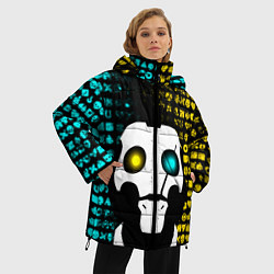 Куртка зимняя женская ЛЮБОВЬ СМЕРТЬ И РОБОТЫ, цвет: 3D-светло-серый — фото 2