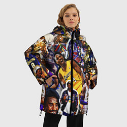 Куртка зимняя женская КОБИ БРАЙАНТ KOBE BRYANT, цвет: 3D-черный — фото 2