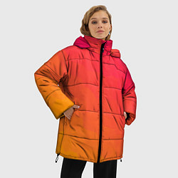 Куртка зимняя женская Градиент заря, цвет: 3D-черный — фото 2