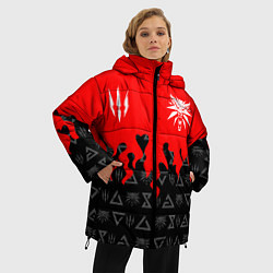 Куртка зимняя женская THE WITCHER 5, цвет: 3D-черный — фото 2