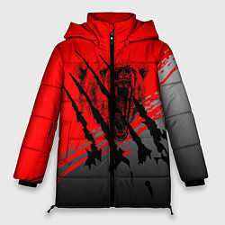 Куртка зимняя женская Славянские символы, цвет: 3D-черный