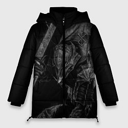 Куртка зимняя женская БЕРСЕРК черно - белый, цвет: 3D-черный