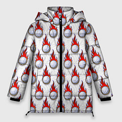 Куртка зимняя женская Волейбол, цвет: 3D-светло-серый