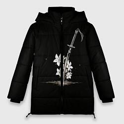 Куртка зимняя женская Nier - Sword and Flowers, цвет: 3D-черный