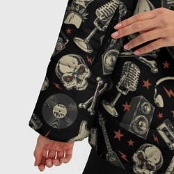 Куртка зимняя женская Scull pattern rock, цвет: 3D-черный — фото 2