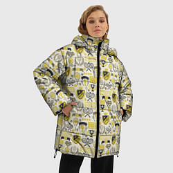 Куртка зимняя женская Кубок Дэвиса, цвет: 3D-светло-серый — фото 2