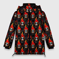 Куртка зимняя женская Бильярдист, цвет: 3D-черный